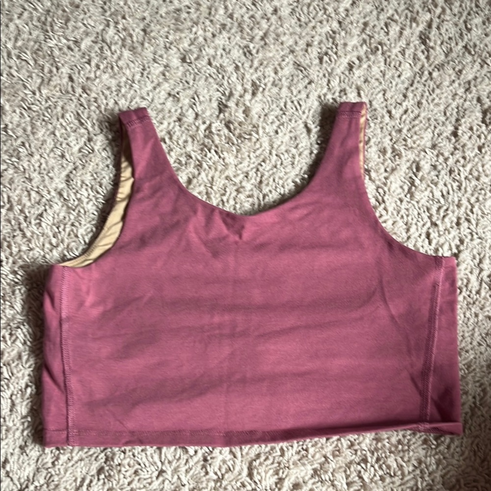 Old Navy Activewear Top in Cream and Purple Kids tank